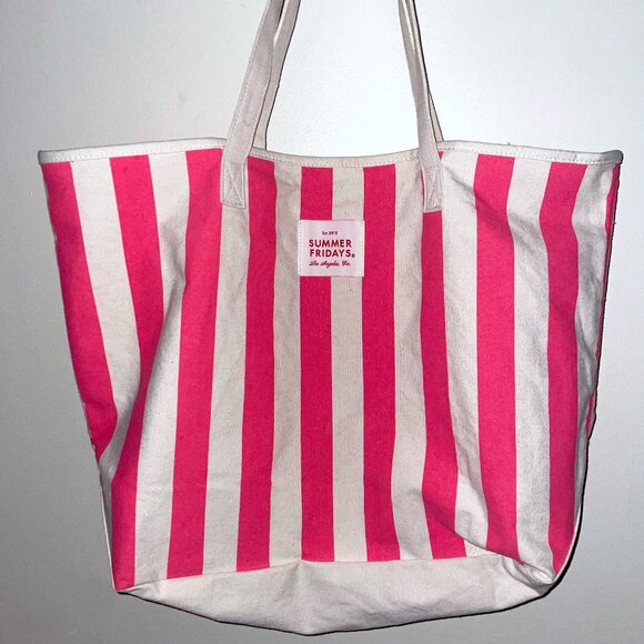 Summer Fridays Exclusive Striped Tote - Picture 1 of 10